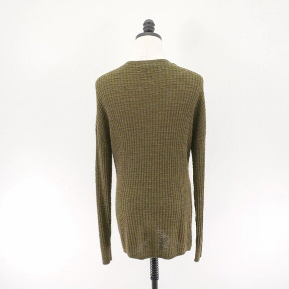 Express Green Medium Wrap / Kimono Sweater Plunging V-Neck Acrylic Rayon - Picture 3 of 6